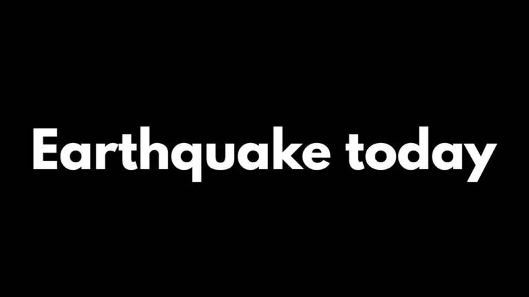 Earthquake today